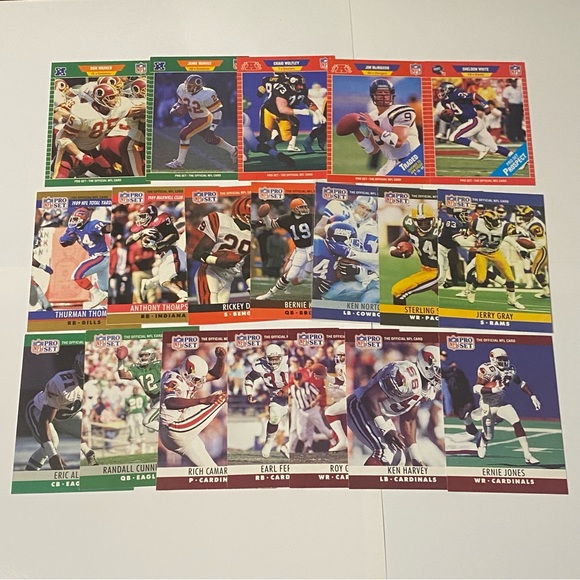 1989 - 1990  Pro Set Football Cards Lot of 104 Cards Vintage - Picture 4 of 10
